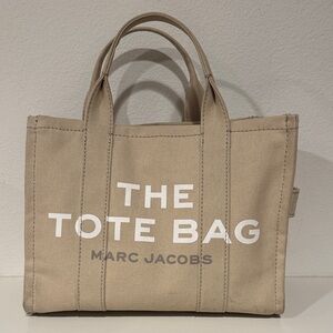 Marc Jacobs Beige Canvas Tote Bag